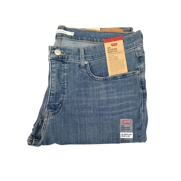 Levis 315 Womens High Rise Shaping Bootcut Jeans Sz 34 x 32 New - Picture 3 of 11